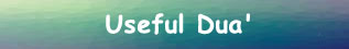 Useful Dua'